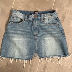 Mini jean skirt